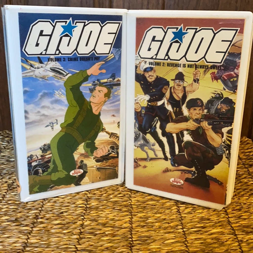 G.I. Joe volume 2 & 3 1986 VHS rare tapes